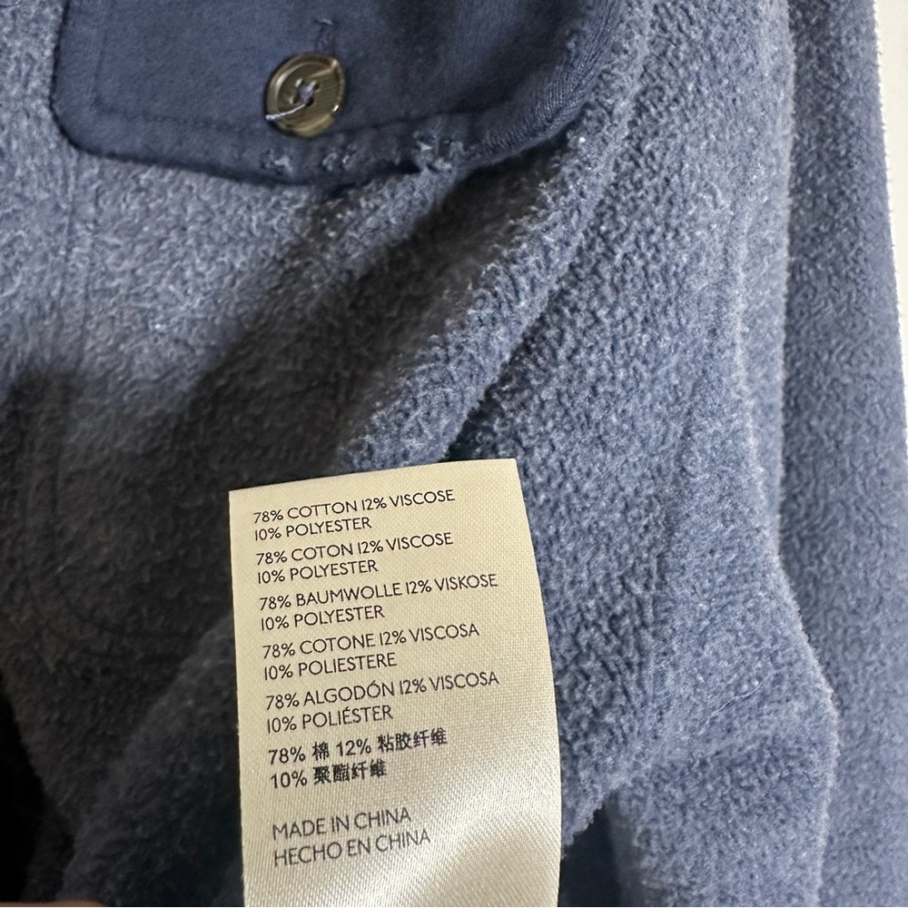 Free People Button Front Blue Ruby Jacket - image 8